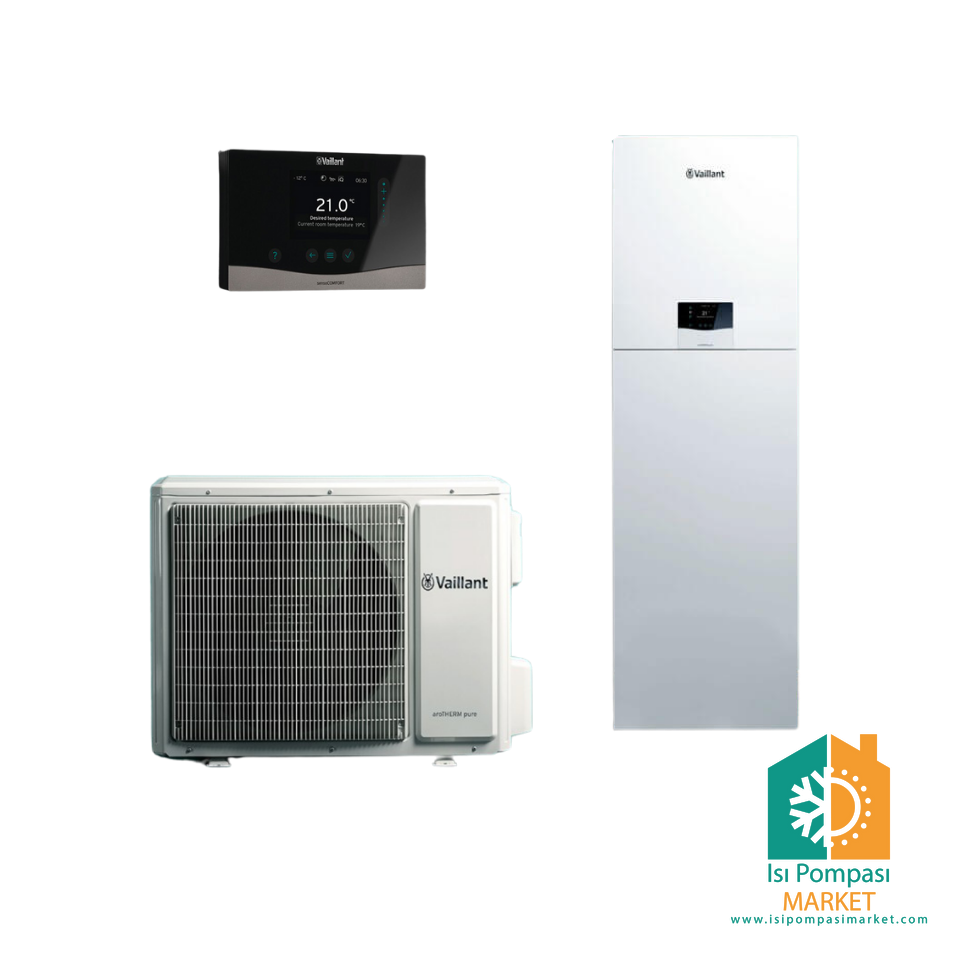 Vaillant aroTHERM pure 10 kW Split Isı Pompası - 190 Lt. Boylerli
